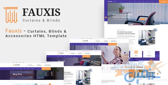 دانلود قالب HTML Fauxis 1.0 - تخصصی پرده و پنجره با امکان شخصی‌سازی کامل