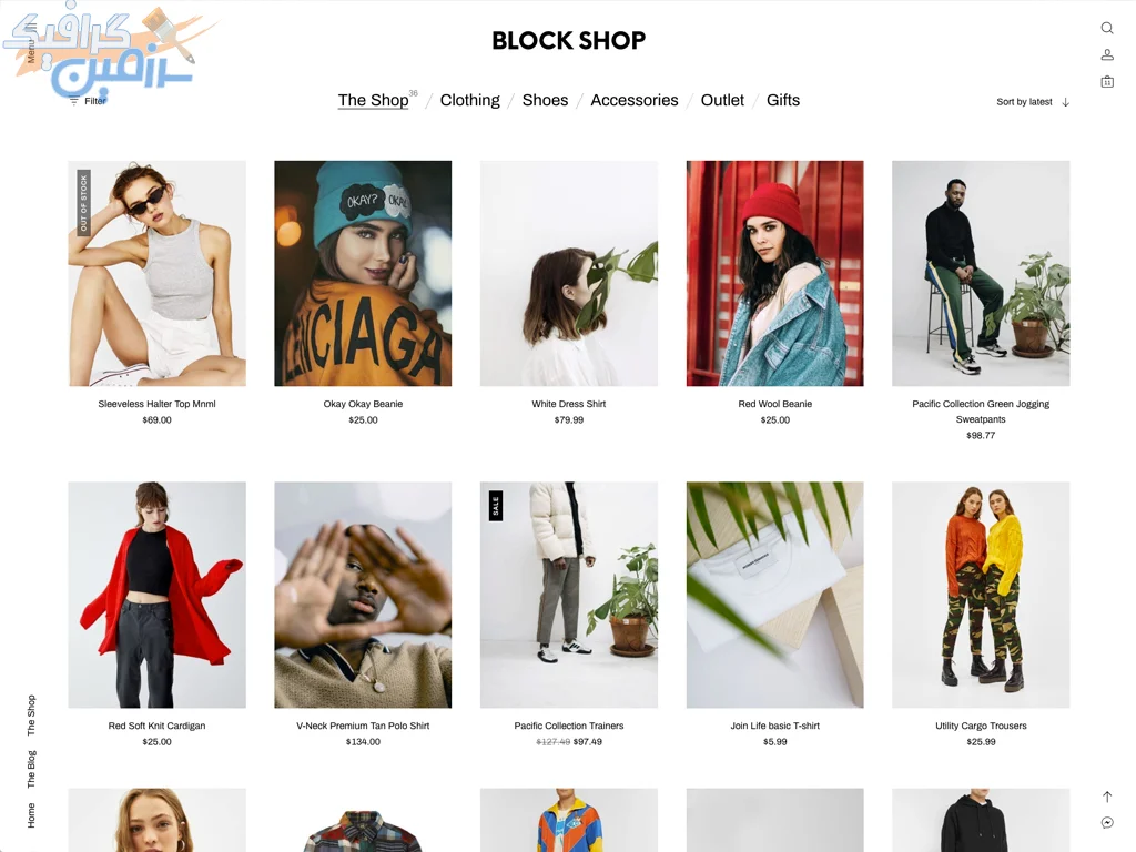 دانلود قالب فروشگاهی مدرن ووکامرس Block Shop