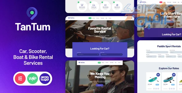 دانلود قالب وردپرس TanTum v1.1.12 - اجاره خودرو، اسکوتر، قایق و دوچرخه