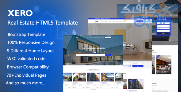 دانلود قالب سایت Xero – قالب مشاور املاک HTML