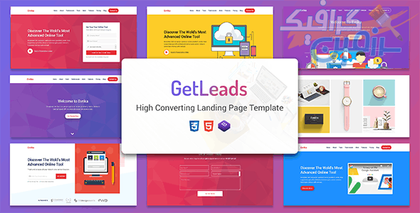 دانلود قالب سایت GetLeads – قالب دیجیتال مارکتینگ و صفحه فرود HTML