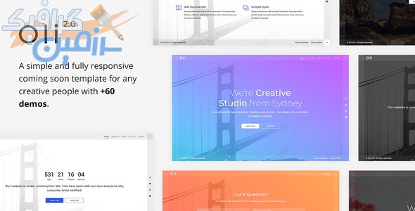دانلود قالب سایت Oli – قالب به زودی و Coming Soon حرفه ای