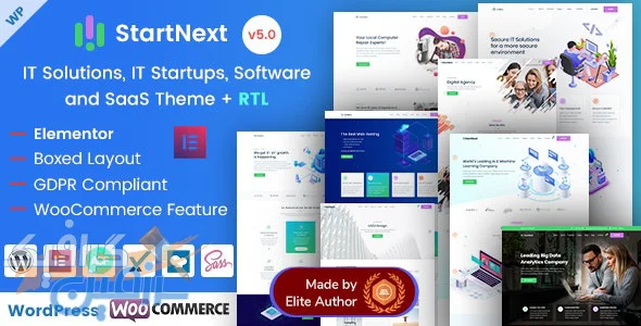 دانلود قالب استارت آپ و دیجیتال مارکتینگ وردپرس StartNext