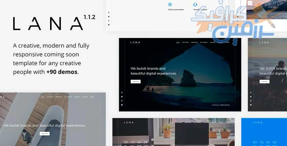 دانلود قالب بزودی Lana – قالب HTML خلاقانه Coming Soon و بزودی