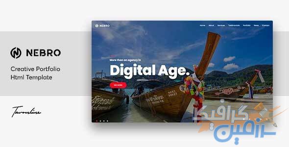 دانلود قالب سایت Nebro – قالب HTML دیجیتال مارکتینگ حرفه ای