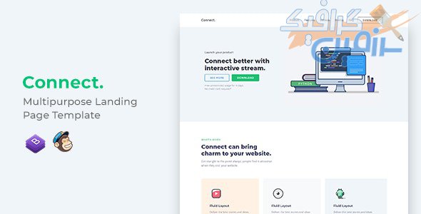 دانلود قالب سایت Connect – قالب صفحه فرود چند منظوره و حرفه ای