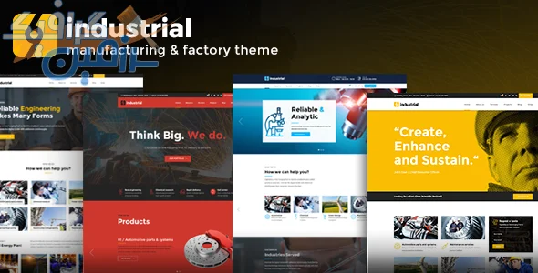 دانلود Industrial v1.6.0 - قالب وردپرس شرکتی، صنعتی و کارخانه‌ای
