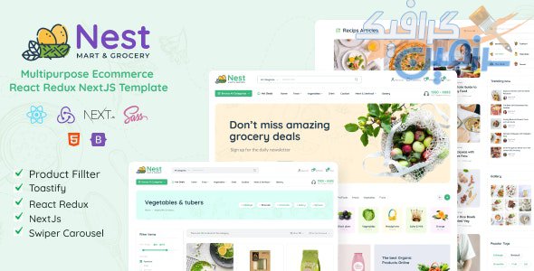 دانلود قالب سایت Nest – قالب چند منظوره فروشگاهی React Redux NextJS