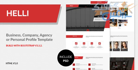 دانلود قالب سایت Helli – قالب خلاقانه و ریسپانسیو HTML