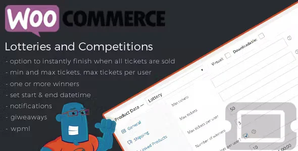 دانلود افزونه ووکامرس WooCommerce Lottery