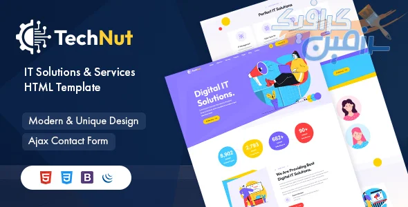 دانلود قالب HTML5 TechNut - راهکارهای نوین برای طراحی وبسایت های فناوری اطلاعات