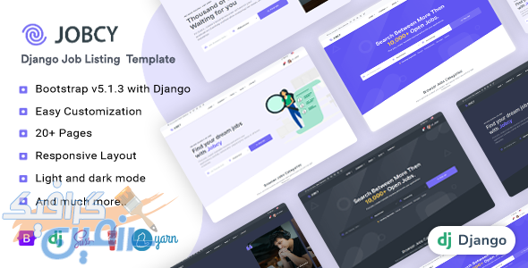 دانلود قالب سایت Jobcy – قالب دایرکتوری مشاغل Django