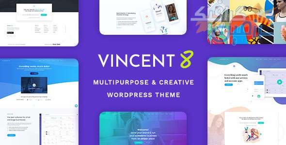 دانلود قالب وردپرس Vincent Eight – پوسته واکنش گرا و چند منظوره وردپرس