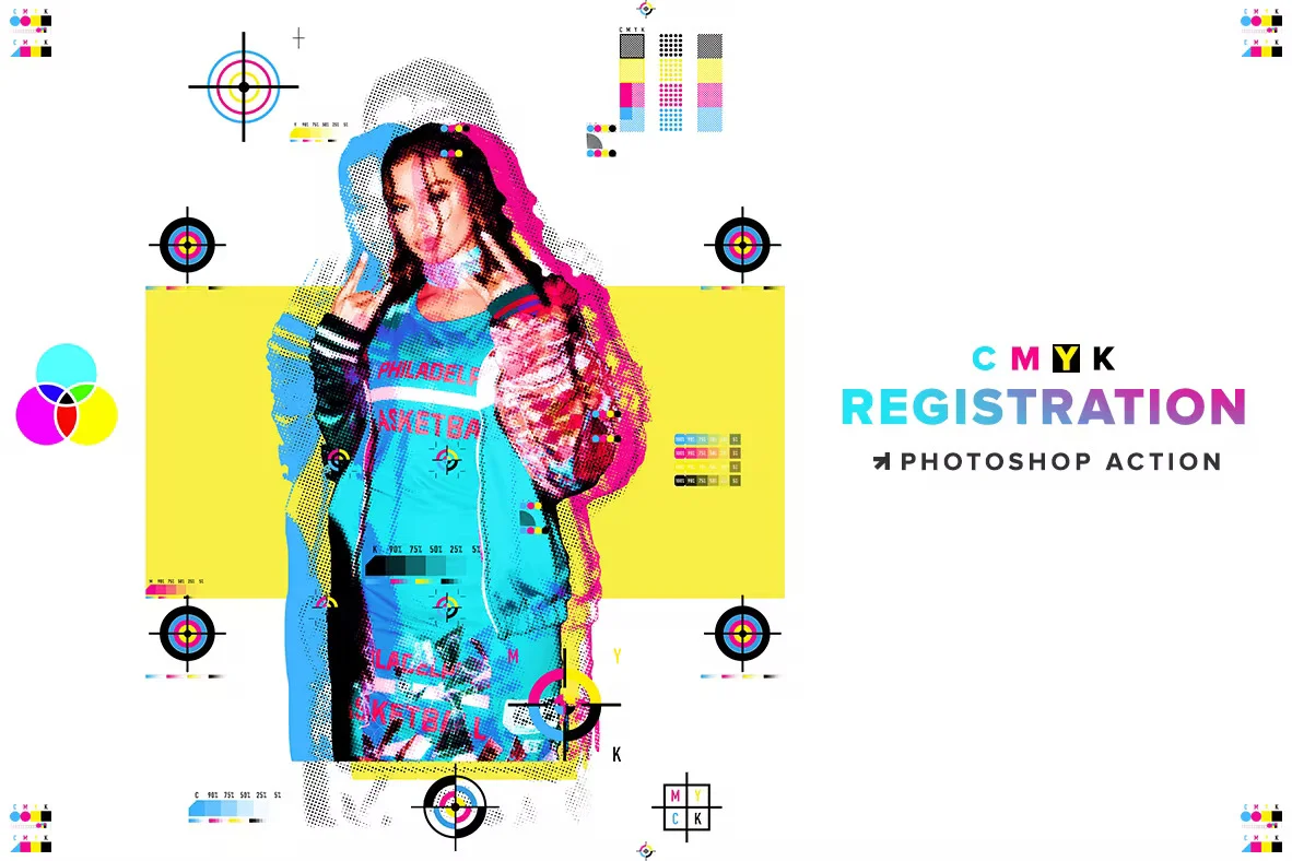 دانلود اکشن فتوشاپ CMYK Registration – نسخه اورجینال محصول