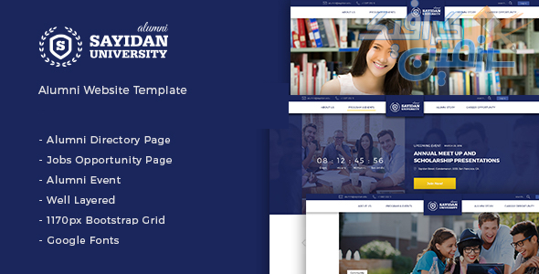 دانلود قالب وردپرس Sayidan – پوسته دانشگاه و مدارس وردپرس
