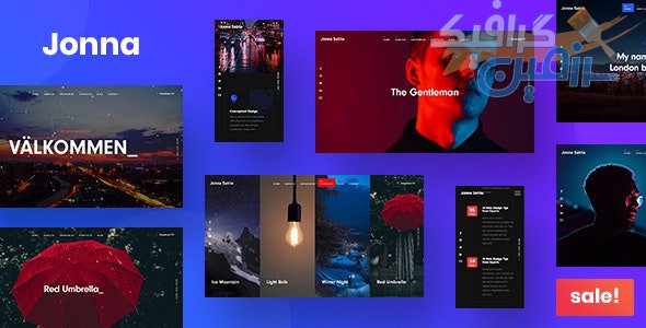 دانلود قالب سایت Jonna – قالب نمونه کار و رزومه شخصی HTML