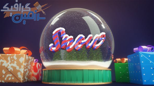 دانلود پروژه افتر افکت آماده و حرفه ای Snow Globe Logo