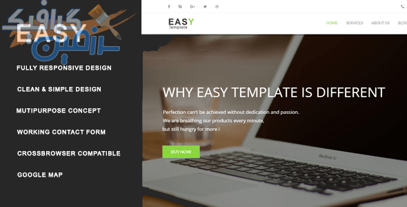 دانلود قالب سایت Easy – قالب چند منظوره و خلاقانه HTML