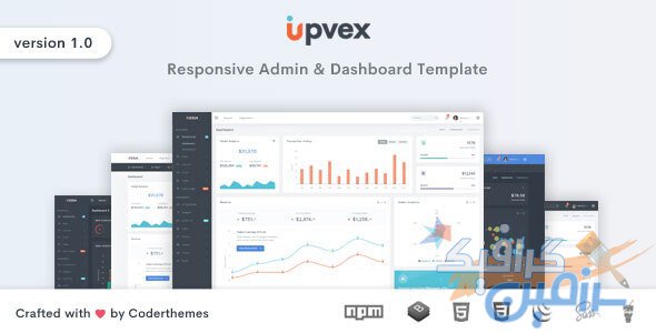 دانلود قالب مدیریت Upvex – قالب HTML مدیریت سایت و داشبورد واکنش گرا