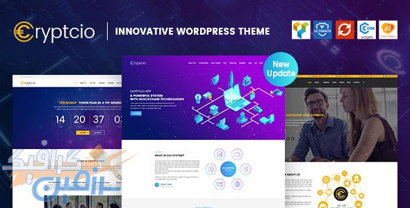 دانلود قالب وردپرس Cryptcio – پوسته نوآورانه و خلاقانه وردپرس