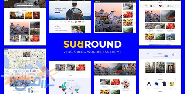 دانلود قالب وردپرس Surround – پوسته Vlog و وبلاگ حرفه ای وردپرس