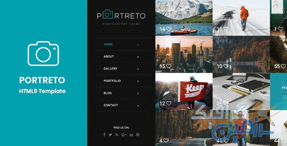 دانلود قالب سایت Portreto – قالب عکاسی و آتلیه HTML5