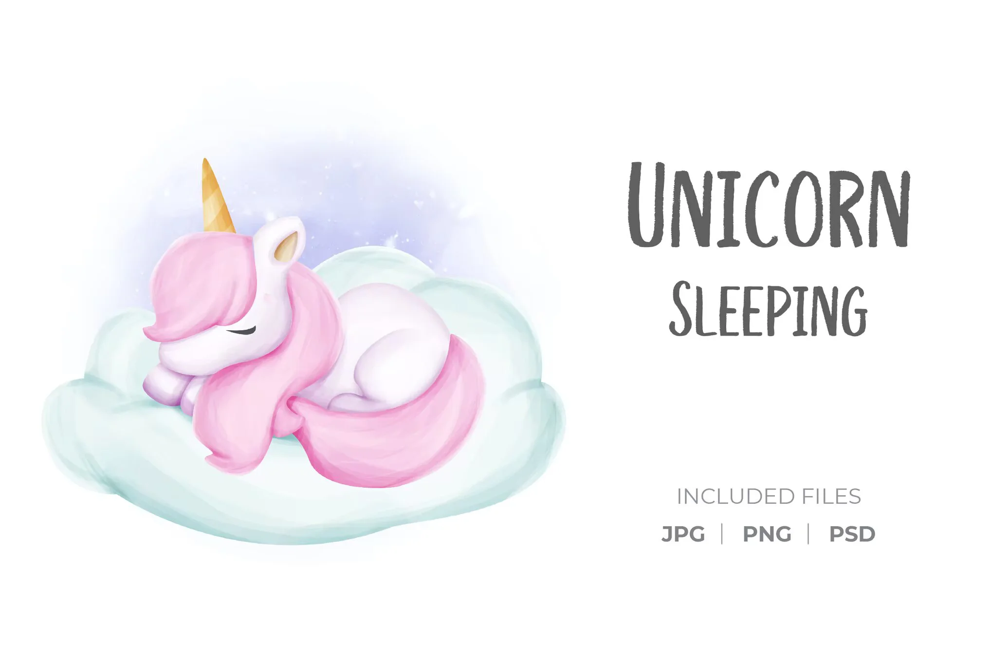 دانلود فایل لایه باز Unicorn Sleeping