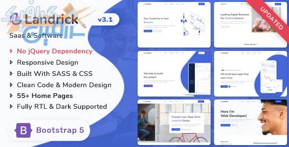 دانلود قالب سایت Landrick – مجموعه قالب های صفحه فرود بوت استرپ ۵