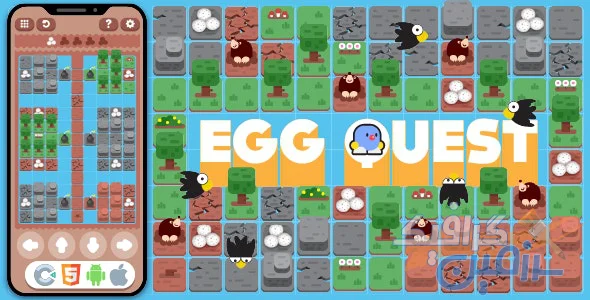 دانلود سورس HTML5 بازی EggQuest