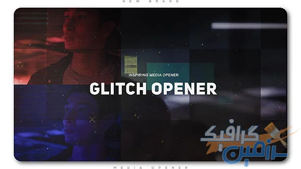 دانلود  پروژه افتر افکت Glitch Media Opener