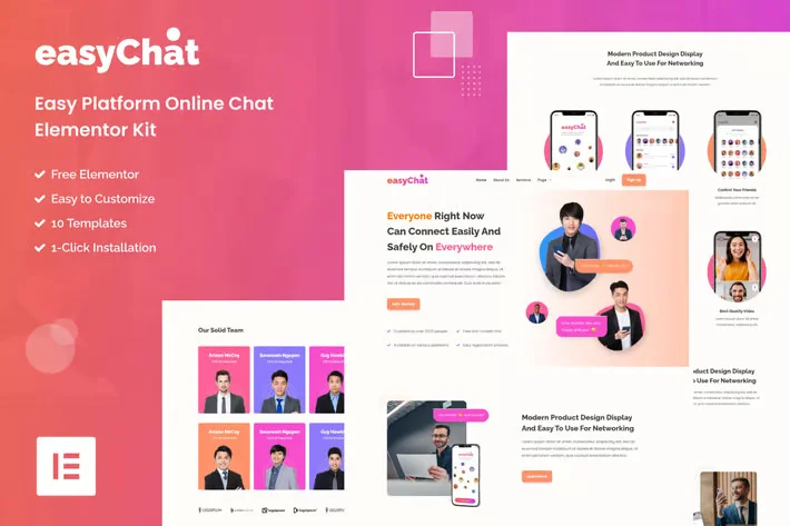 دانلود قالب استارت آپ وردپرس EasyChat