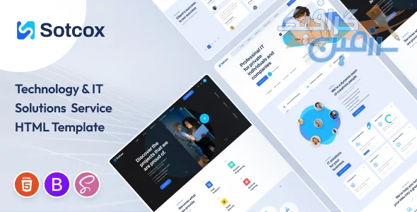 دانلود قالب HTML Sotcox - نسخه کامل و حرفه ای برای طراحی وبسایت های فناوری اطلاعات و خدمات آی تی