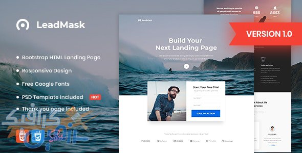 دانلود قالب سایت LeadMask – قالب HTML کسب و کار وردپرس
