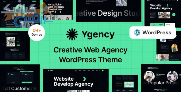 دانلود قالب شرکت طراحی وب وردپرس Ygency