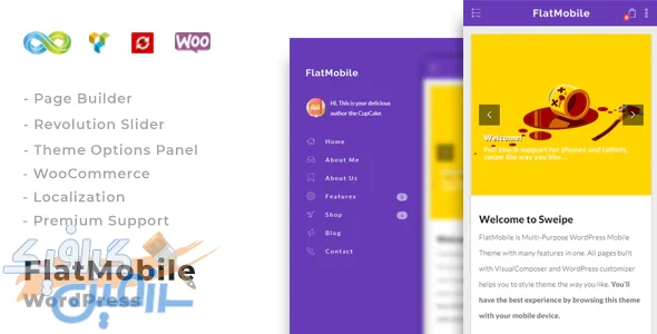 دانلود قالب وردپرس FlatMobile – پوسته موبایل مدرن و حرفه ای وردپرس