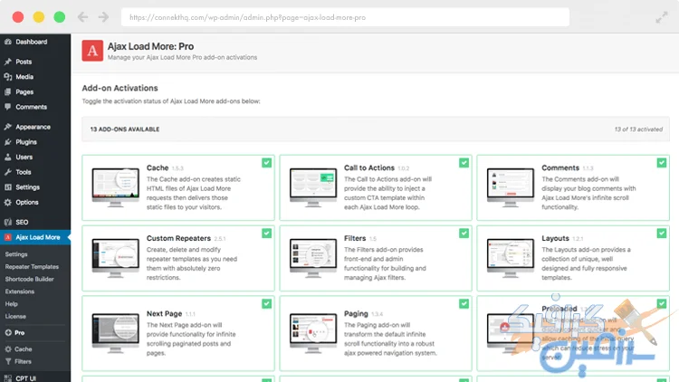 دانلود افزونه وردپرس Ajax Load More Pro