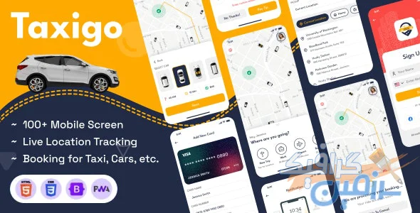 دانلود قالب HTML کرایه خودرو Taxigo