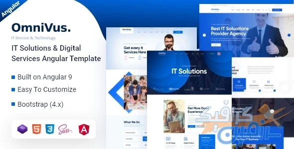 دانلود قالب سایت Omnivus – قالب کسب و کار React JS