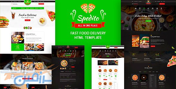 دانلود قالب سایت Spedito – قالب فست فود و بیرون بر HTML