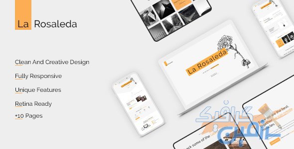 دانلود قالب سایت La Rosaleda – قالب خلاقانه و متفاوت HTML