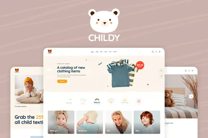 دانلود قالب فروشگاه کودک وردپرس Childy