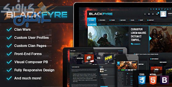 دانلود قالب وردپرس Blackfyre – پوسته گیمینگ و انجمن تخصصی وردپرس