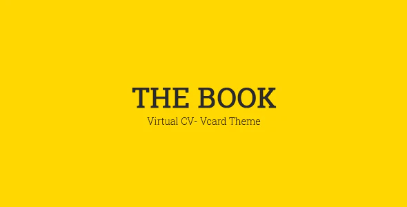 دانلود قالب سایت The Book – قالب نمونه کار و رزومه شخصی HTML