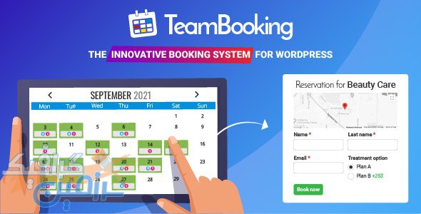 دانلود افزونه وردپرس Team Booking – سیستم رزرواسیون قدرتمند وردپرس