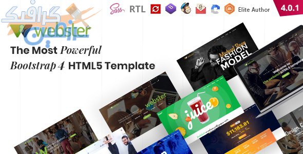 دانلود قالب سایت Webster – قالب چند منظوره کسب و کار و شرکتی حرفه ای HTML5