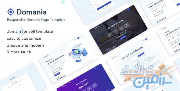 دانلود قالب سایت Domania – قالب سایت هاستینگ و دامنه HTML