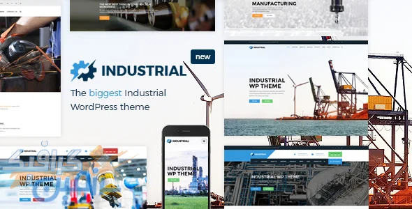 دانلود قالب وردپرس Industrial v1.7.6 برای کسب و کارهای صنعتی و تولیدی