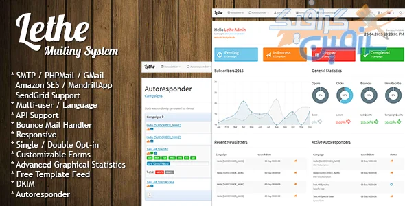 دانلود  اسکریپت Lethe – سیستم خبر رسانی و ارسال ایمیل