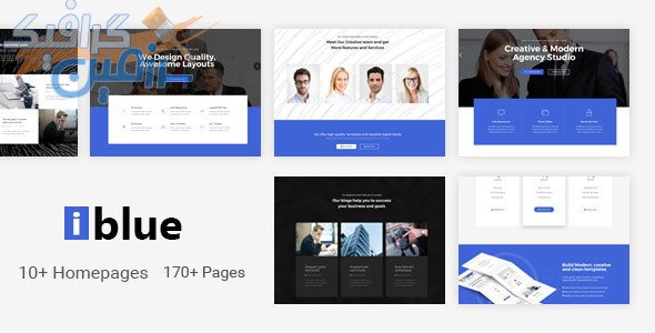 دانلود قالب سایت iblue – قالب چند منظوره شرکتی HTML