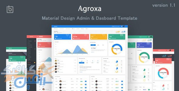 دانلود قالب سایت Agroxa – قالب مدیریت سایت و داشبورد حرفه ای